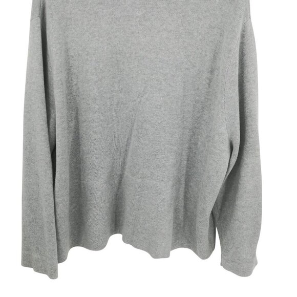 Poetry Gray Double Knit Cardigan Sweater Size 18 Knit Lagenlook Long Sleeve - Picture 10 of 11